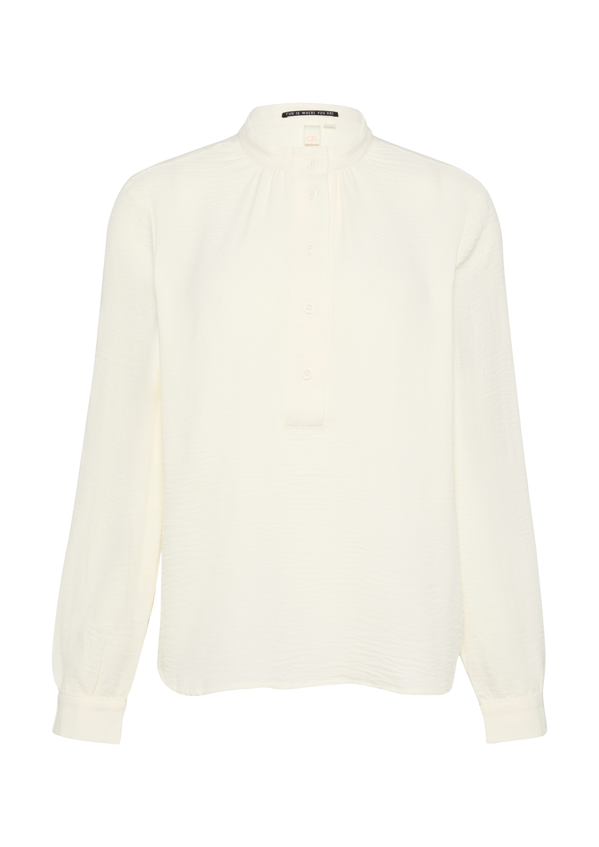 QS Bluse in Beige: Vorderseite