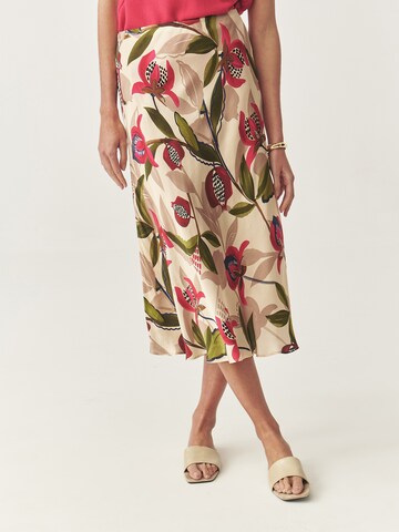 Fustă 'Satini6' de la TATUUM pe bej: față