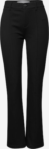 STREET ONEBootcut/trapezice Hlače 'York' - crna boja: prednji dio