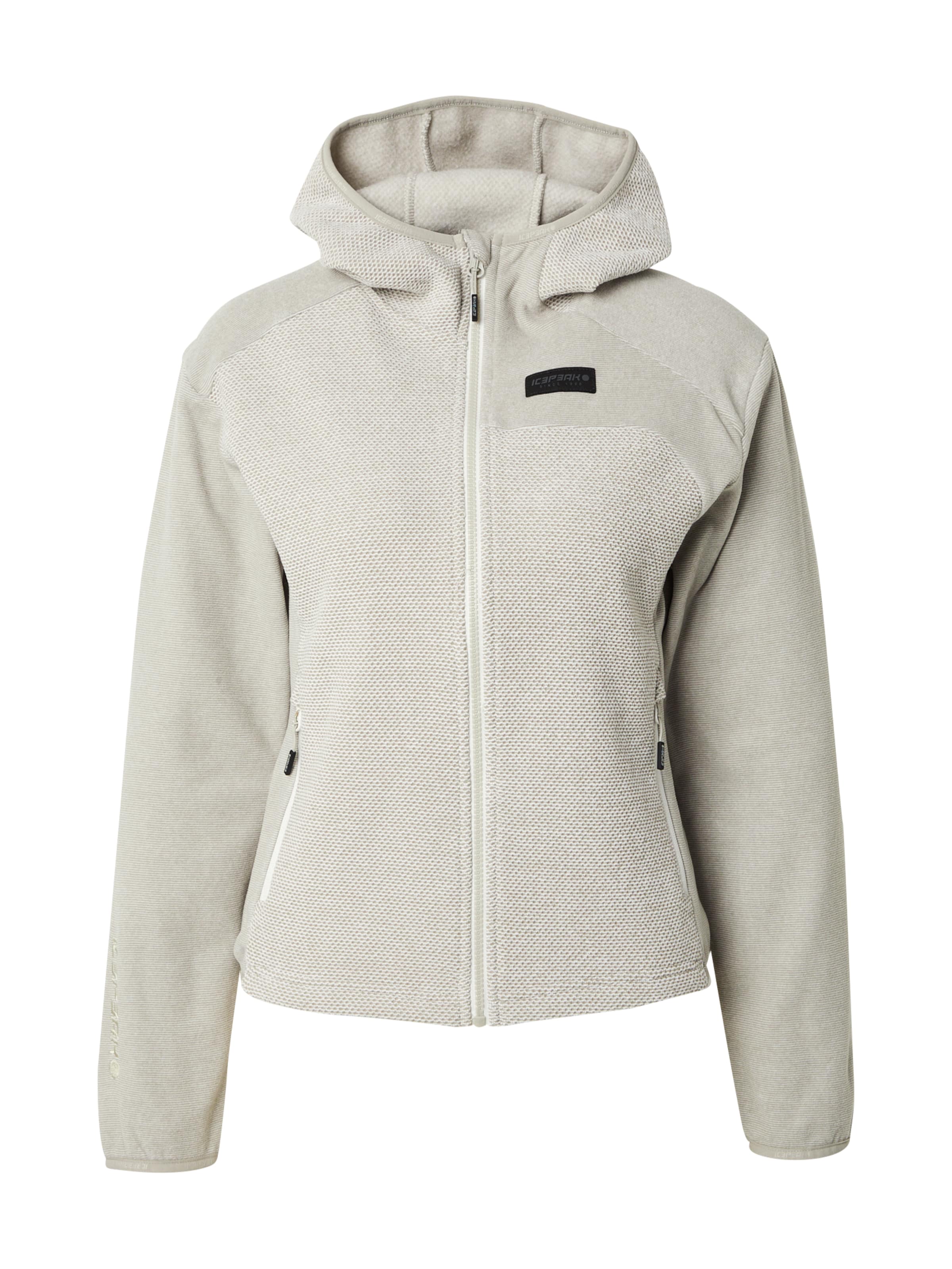 ICEPEAK Λειτουργική ζακέτα φλις 'BRADGATE' σε γκρι: μπροστά