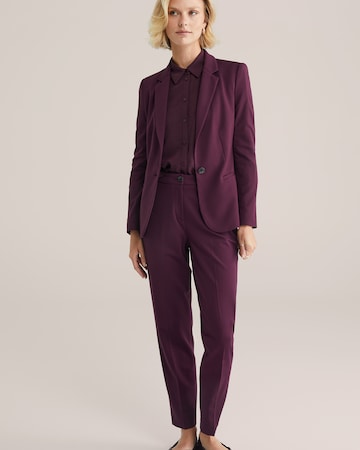 Coupe slim Pantalon à plis WE Fashion en rouge