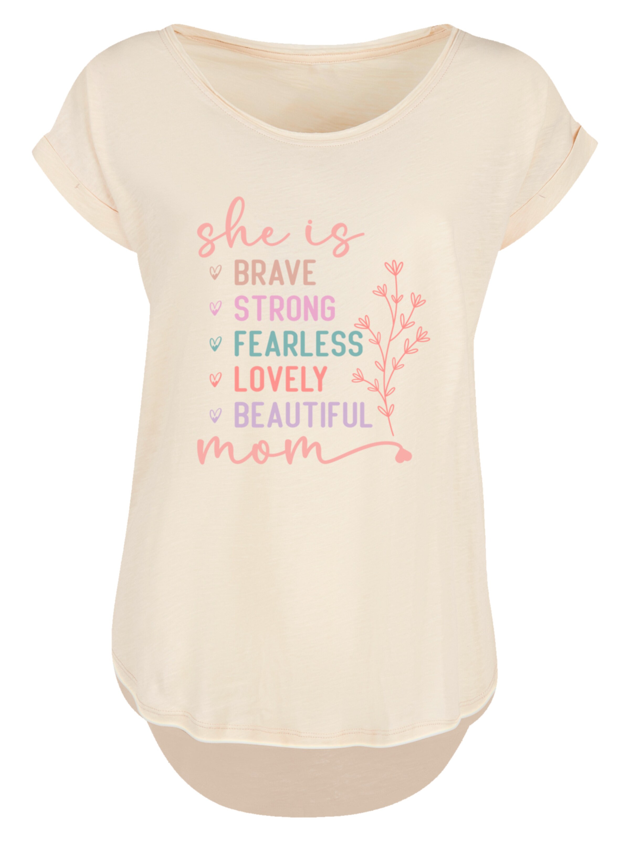 F4NT4STIC Shirt in Beige: voorkant