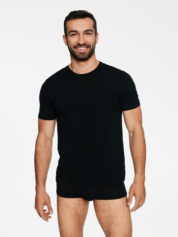 Henderson Shirt 'Figurbetontes T-Shirt mit Bambusviskose, Grade XL' in Black