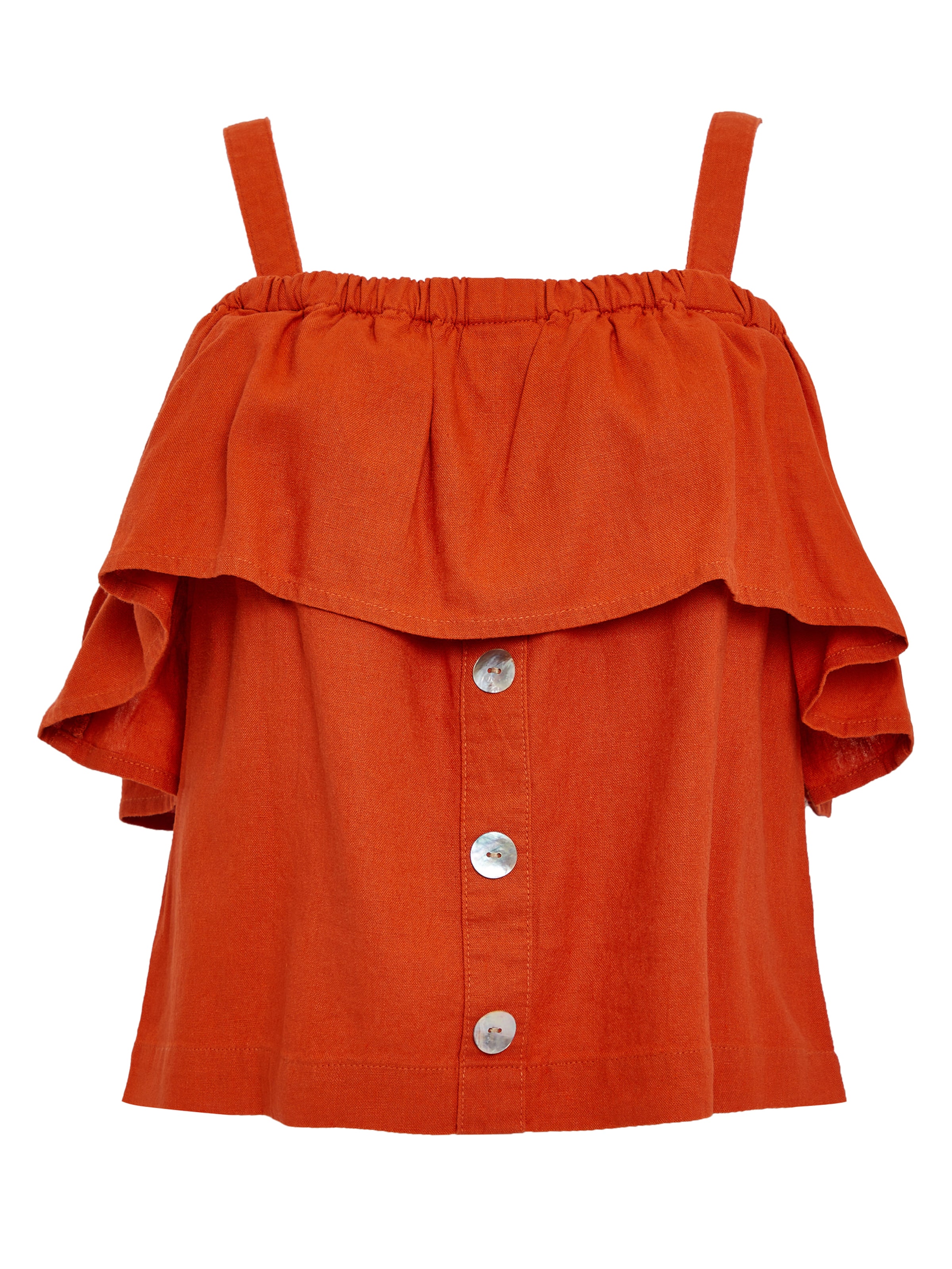 Threadbare Bluse 'Aspen' in Orange: Vorderseite