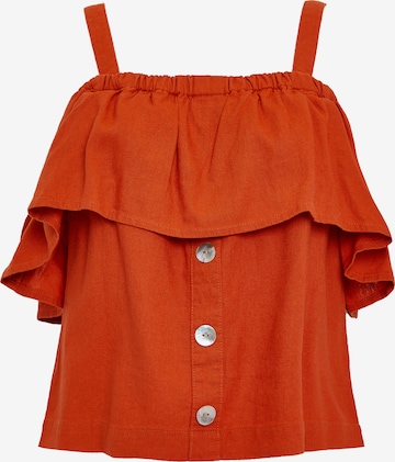 Threadbare - Blusa 'Aspen' em laranja: frente