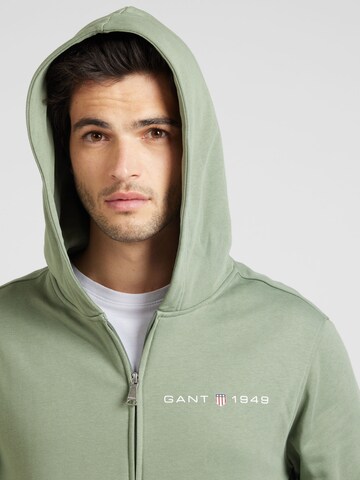 GANT Sweatjacke in Grün