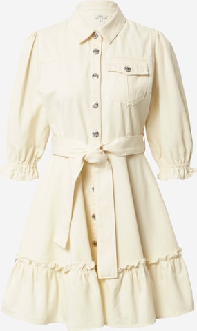 River Island Shirt Dress in Beige: front