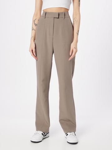 4th & Reckless Loosefit Broek 'PAULA' in Bruin: voorkant