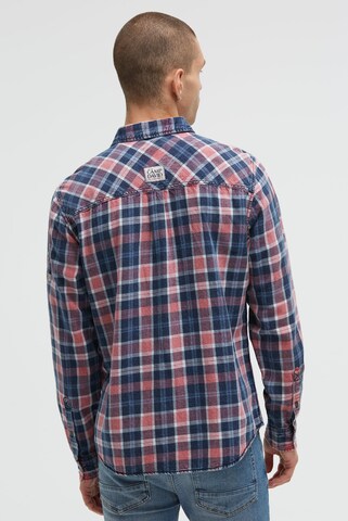 CAMP DAVID Regular Fit Karohemd mit Logo Artworks in Rot