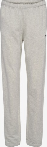 Hummel Tapered Sportbroek in Grijs: voorkant