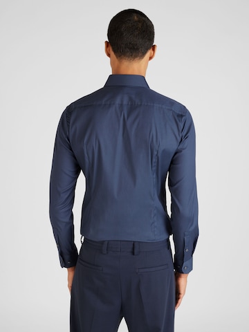 BOSS Black Slim fit Businessskjorta 'P-HANK' i blå