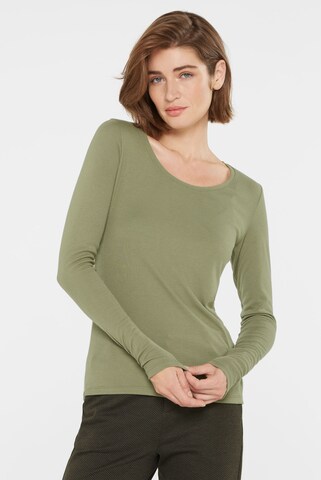 SENSES.THE LABEL Shirt in Grün: Vorderseite