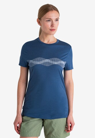 ICEBREAKER Performance Shirt 'Tech Lite III' in Blue: front