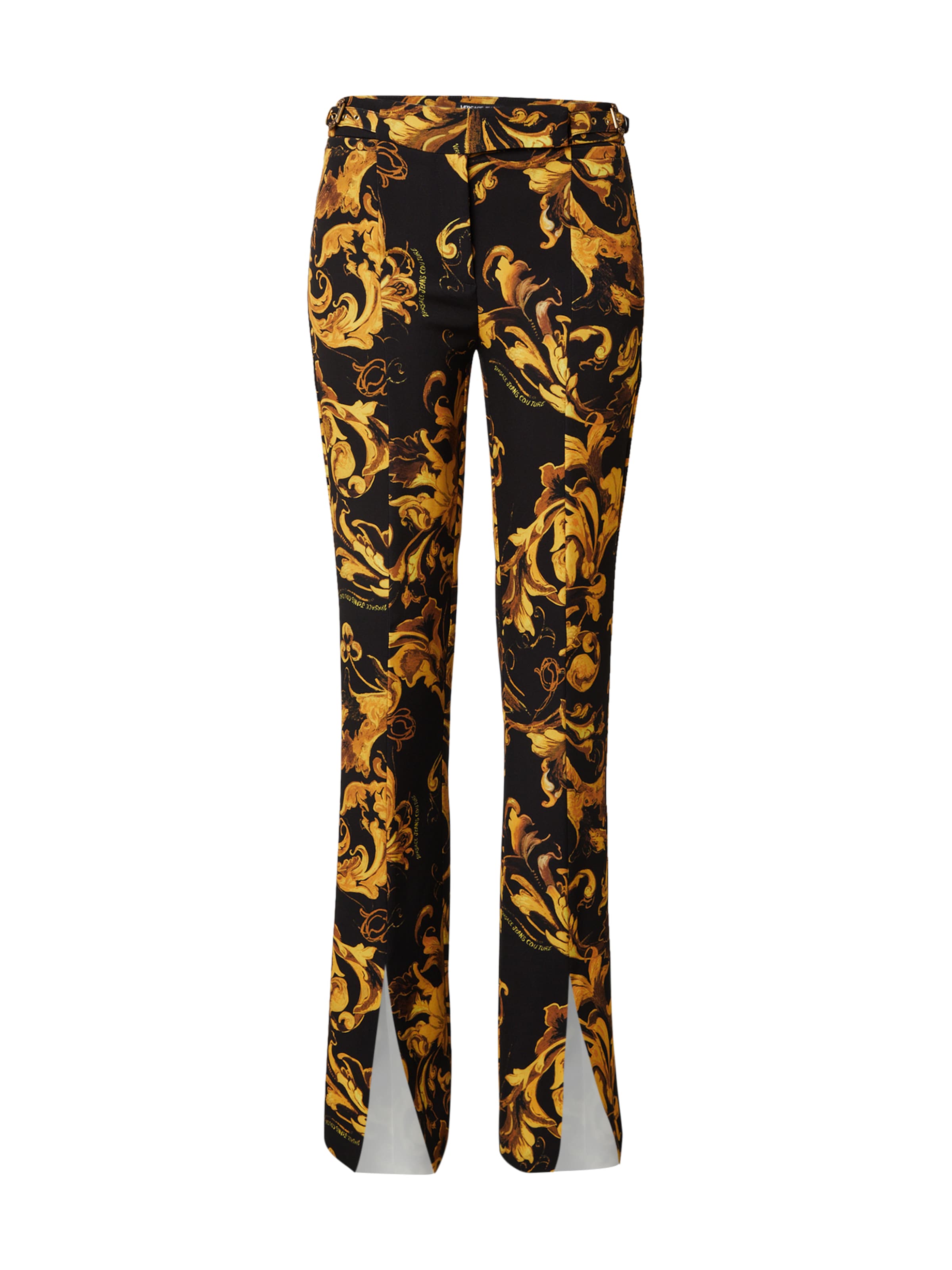 Versace Jeans Couture Разкроени Панталон в черно: отпред