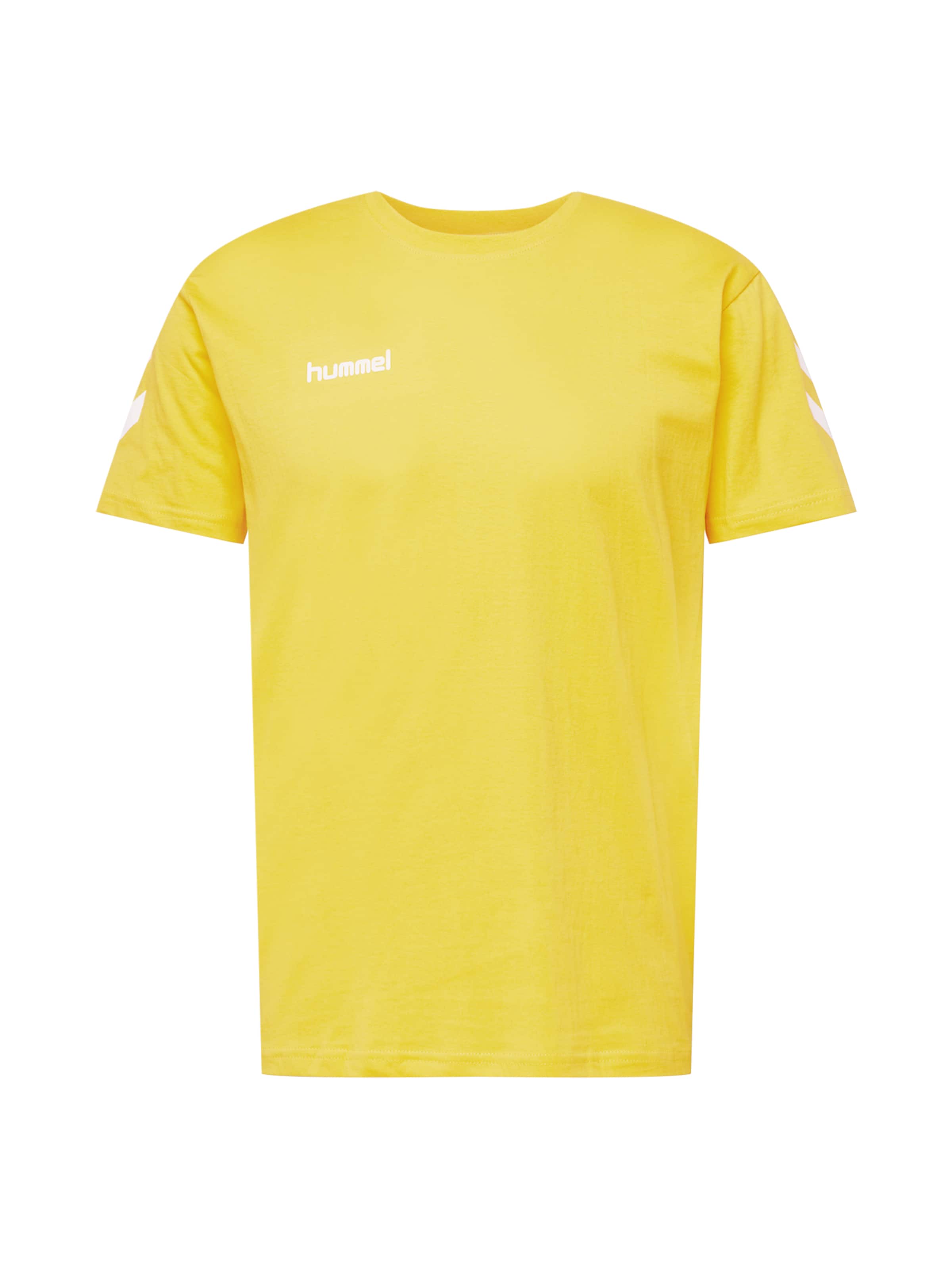 Hummel Λειτουργικό μπλουζάκι σε κίτρινο: μπροστά