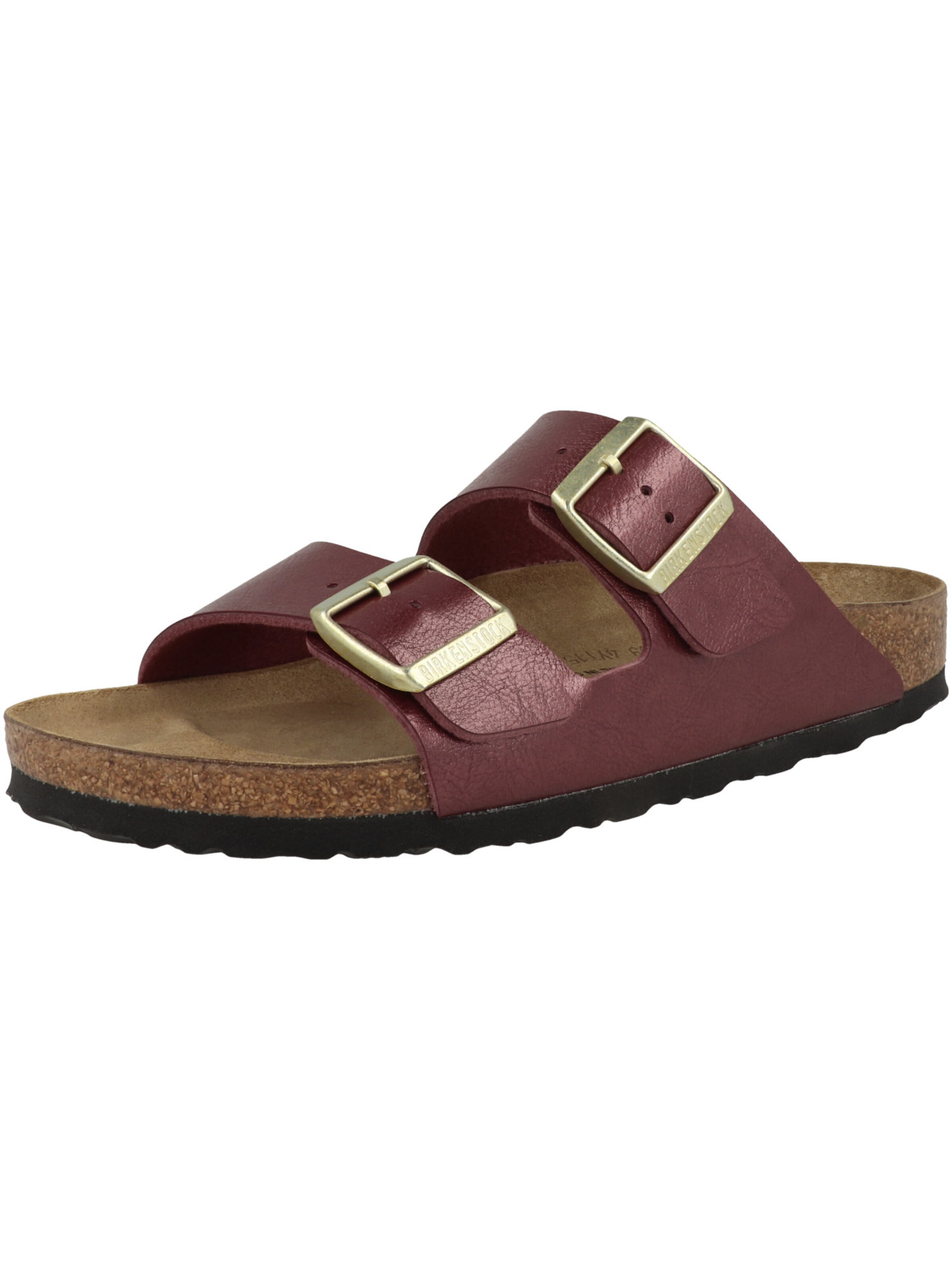 BIRKENSTOCK - Sapato aberto 'Arizona' em castanho: frente