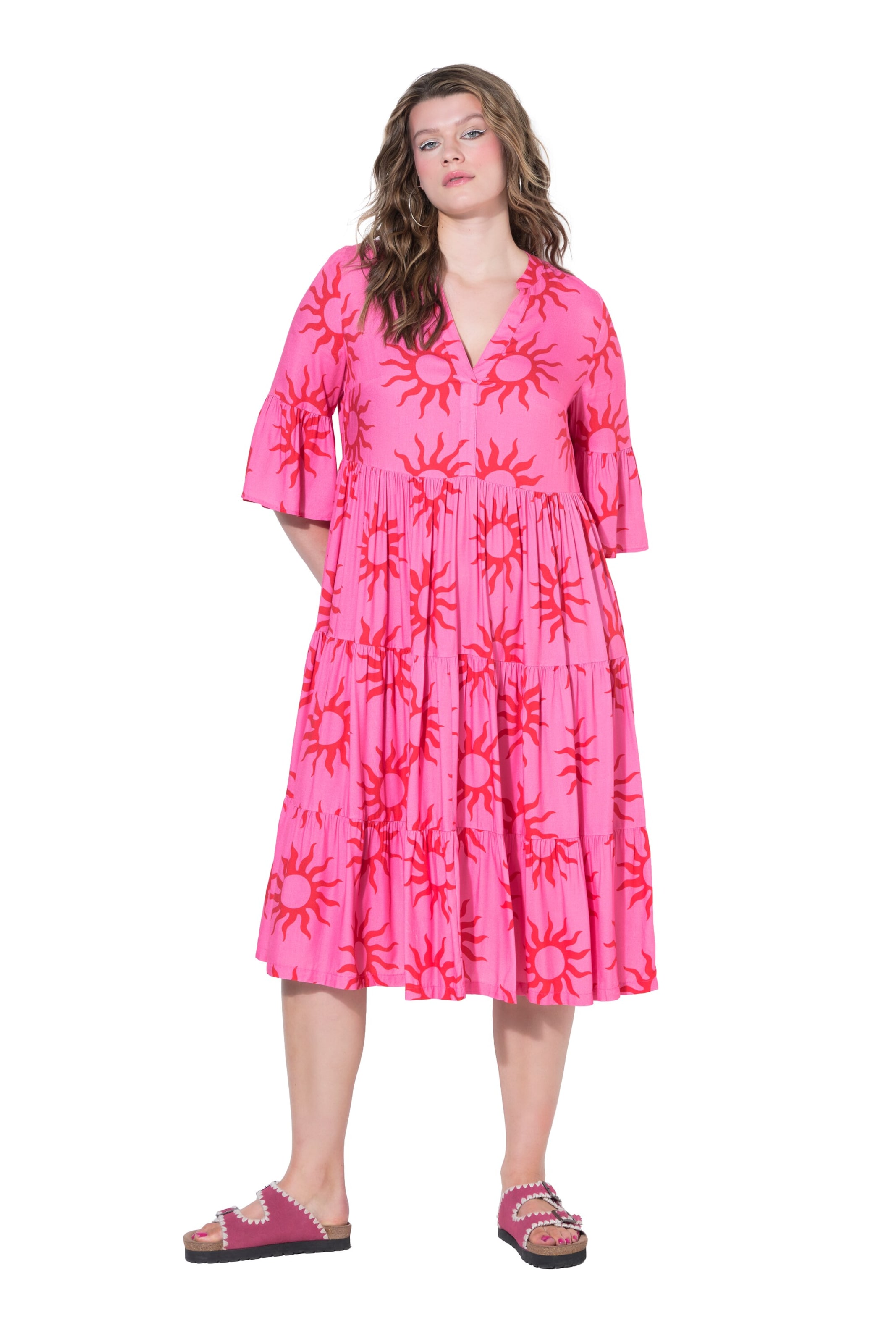Studio Untold Dress in Pink: front