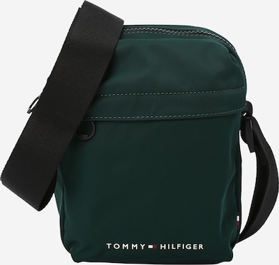 TOMMY HILFIGER Skulderveske 'SKYLINE' i mørkeblå / mørkegrønn / mørkerød / hvit, Produktvisning