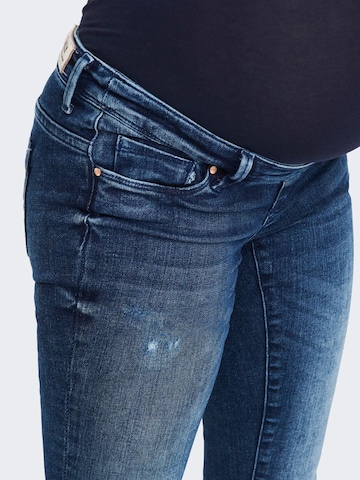 Only Maternity Skinny Jeans in Blauw