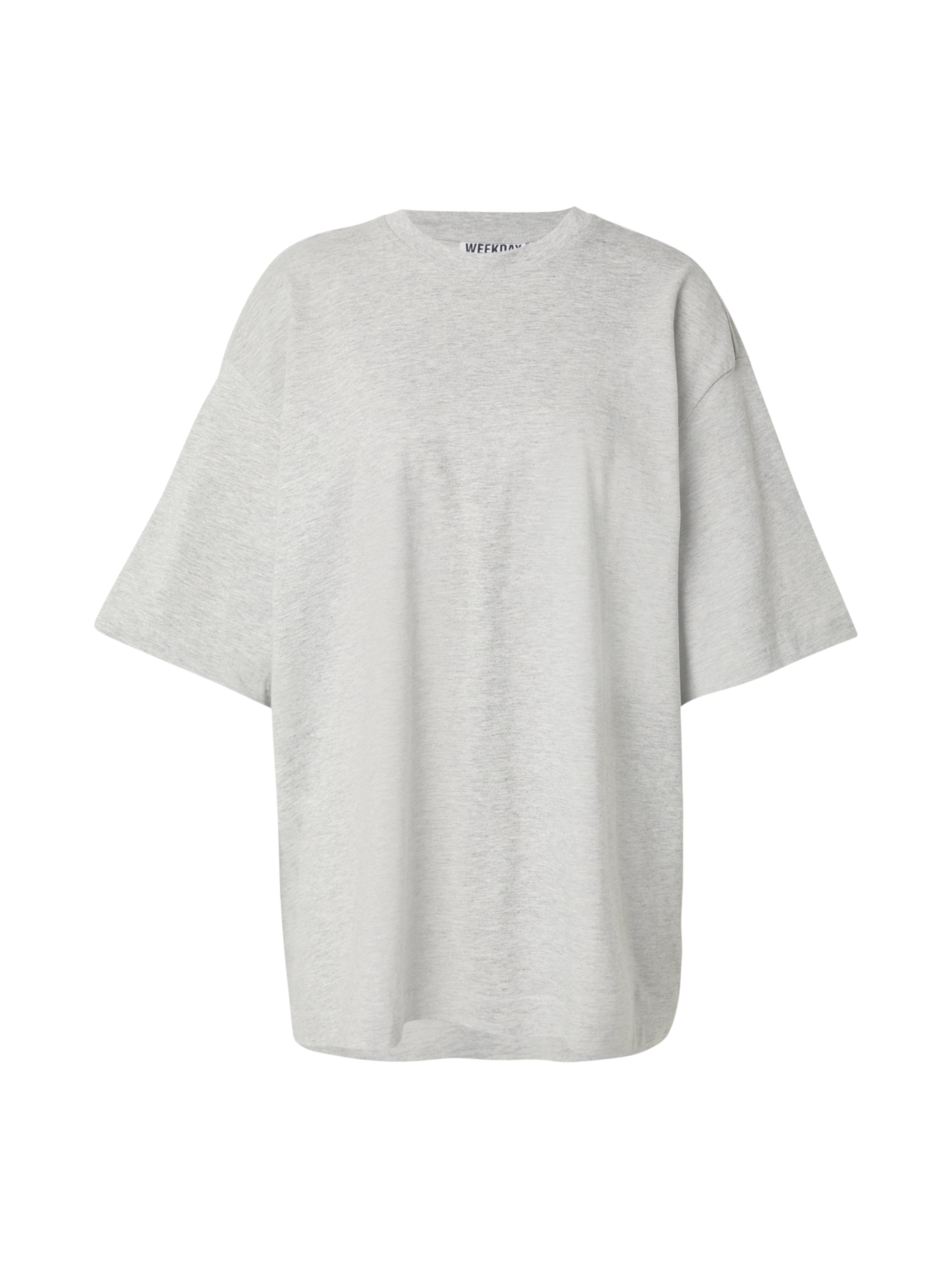WEEKDAY Футболка в Серый: спереди