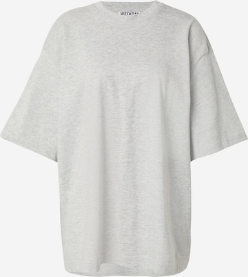 T-shirt WEEKDAY en gris : devant