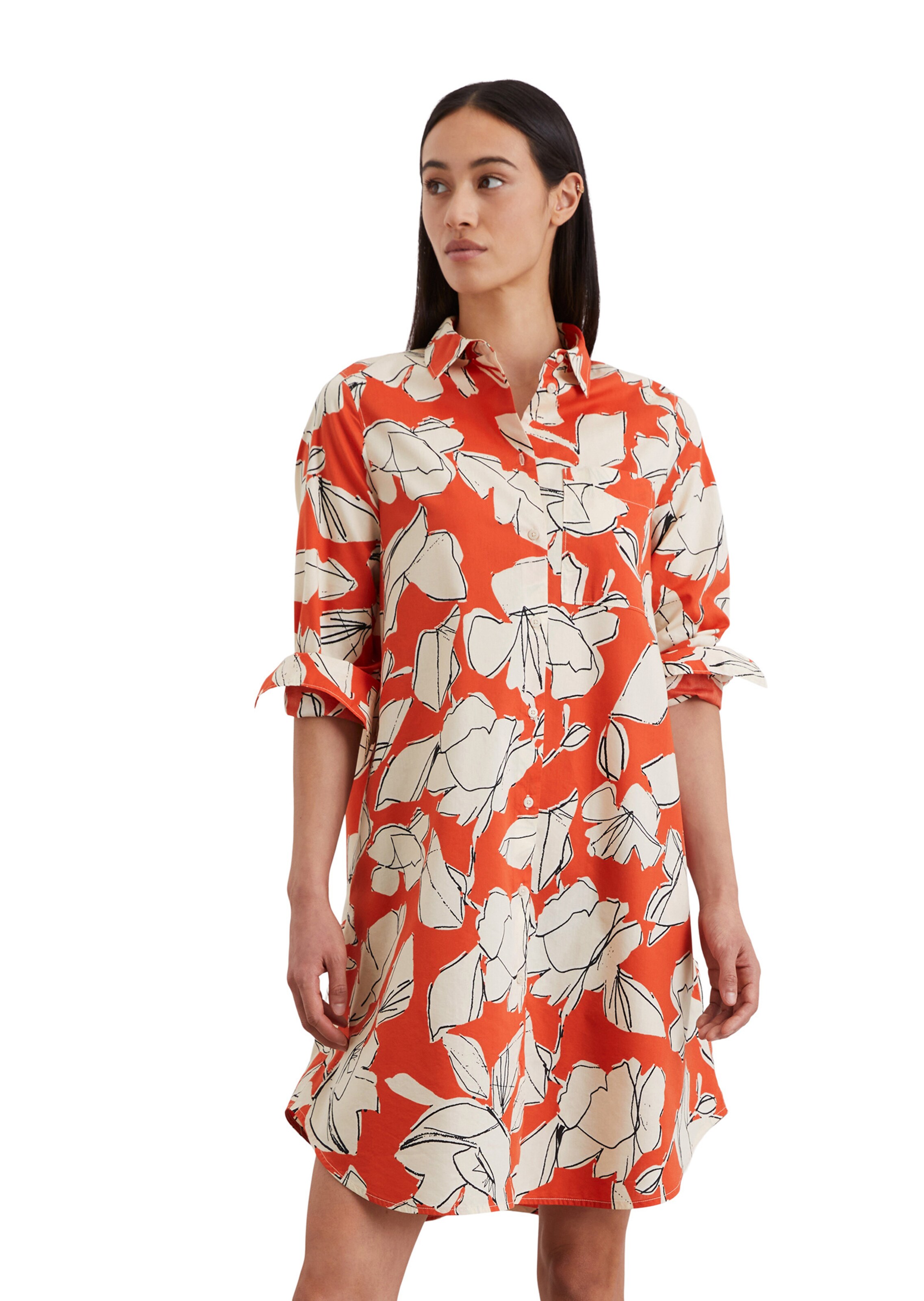 Marc O'Polo Blousejurk in Oranje: voorkant