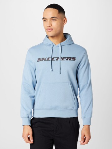 SKECHERS Sports sweatshirt in Blue: front