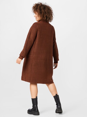 Robes en maille 'NEW ALICE' Noisy May Curve en marron