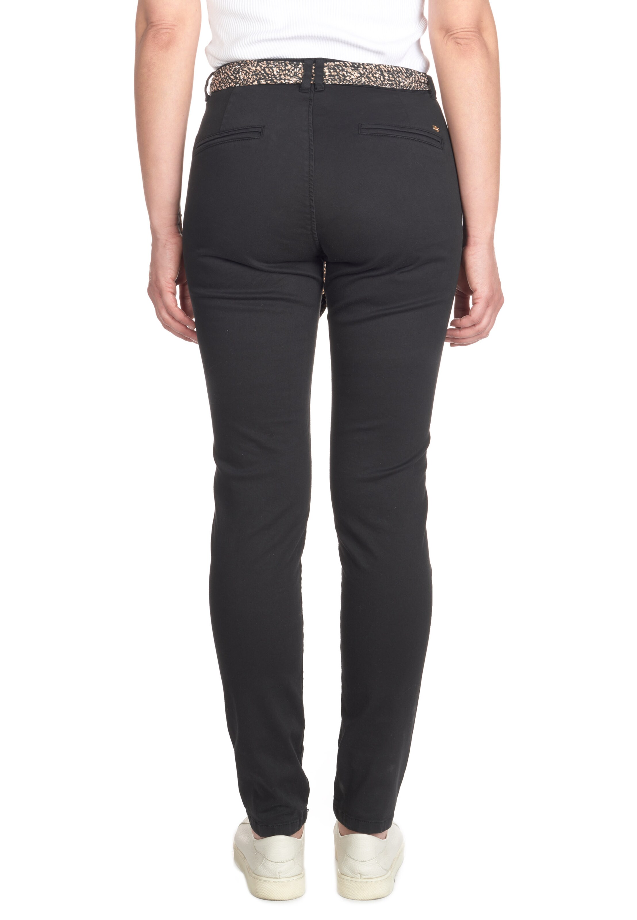 Coupe slim Pantalon chino 'DYLI 4' Le Temps Des Cerises en noir