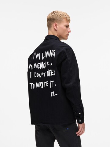 Regular fit Camicia di KARL LAGERFELD JEANS in nero