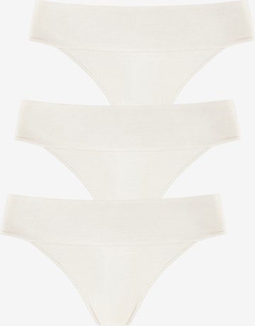 LASCANA String in Beige: voorkant