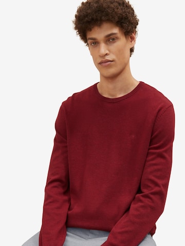 TOM TAILOR Regular Fit Pullover in Rot