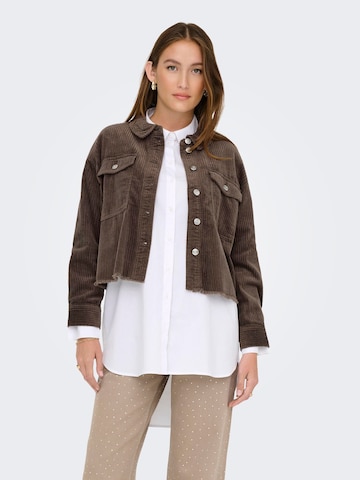Veste mi-saison 'ONLMarina-Eny' ONLY en marron : devant