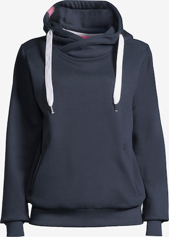 Sweat-shirt 'SÜNN' salzhaut en bleu : devant