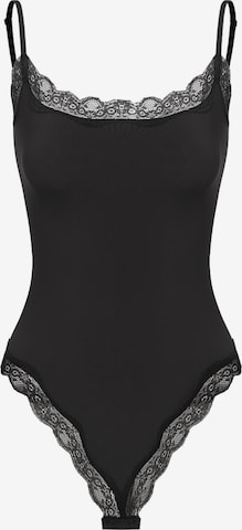 cfab (formerly creamy fabrics) Body 'Bodysuit String mit Lace' i svart: framsida