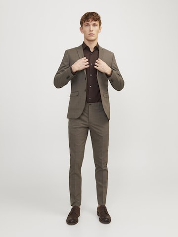 JACK & JONES Slim fit Suit 'Franco' in Grey