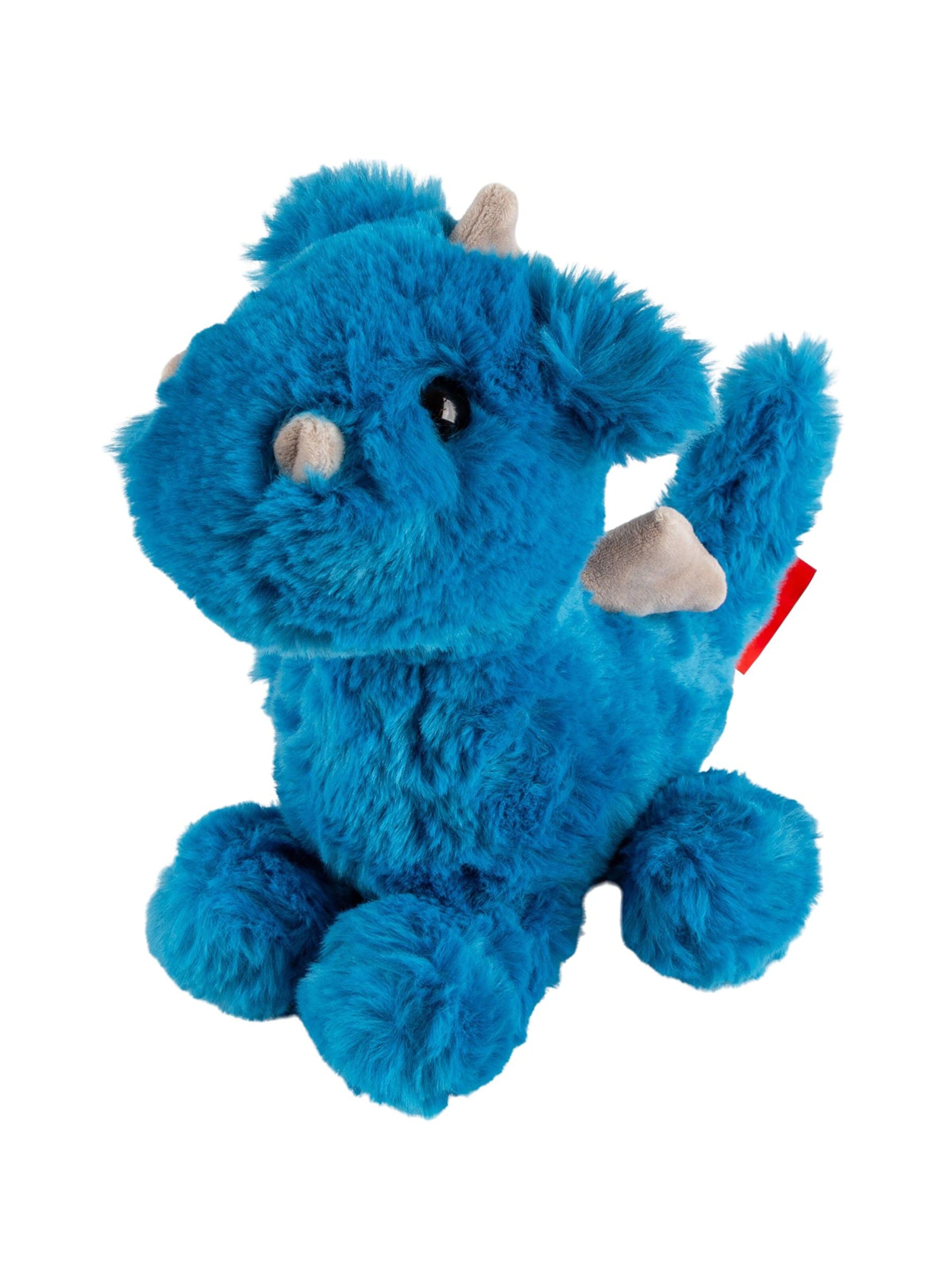 SIGIKID Stuffed animals 'Kuscheltier Drache Flauscherie Plüschtier' in Blue: front