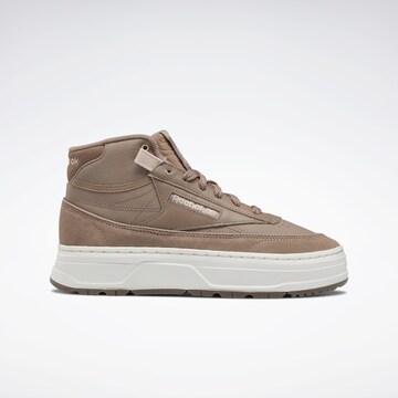 Sneaker alta 'Club C Geo' di Reebok in marrone