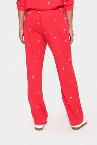 SAINT TROPEZ Regular Trousers 'Dagna' in Red