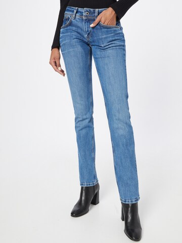 Pepe Jeans Slimfit Jeans 'Saturn' in Blauw: voorkant