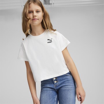 PUMA T-Shirt 'CLASSICS ' in Weiß: Vorderseite