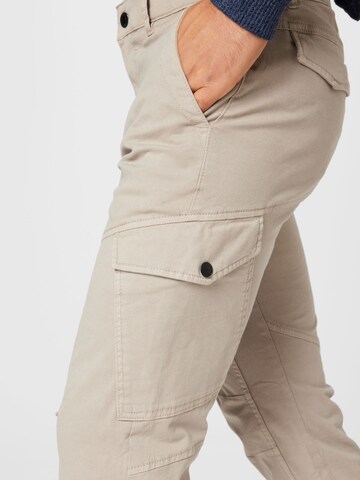 TOM TAILOR DENIM Slim fit Cargo trousers in Grey