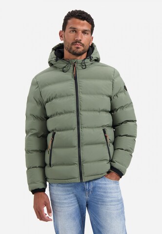 No Excess Winterjas in Groen: voorkant