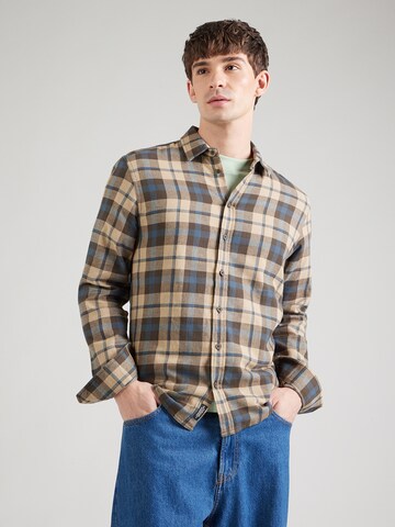 Fit confort Chemise BLEND en marron : devant