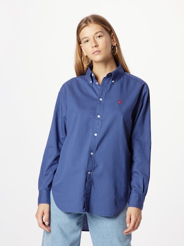Camicia da donna di Polo Ralph Lauren in blu: frontale