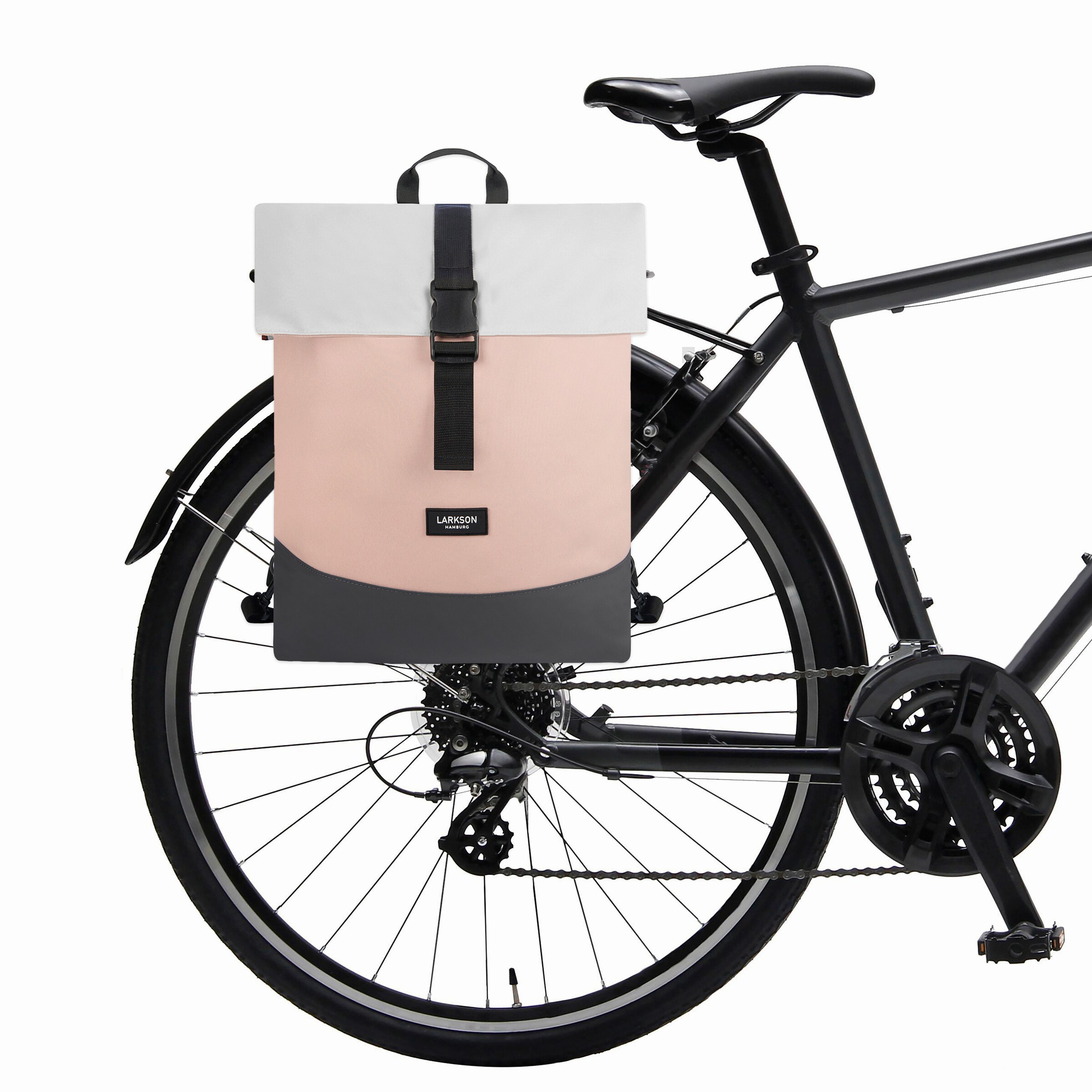 LARKSON Sports backpack 'Tammo Bike' in One Size in Anthracite / Light grey / Rose, Item view