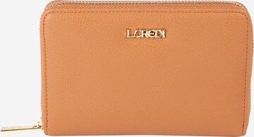 L.CREDI Wallet in Brown: front