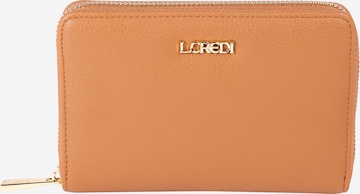 L.CREDI Wallet in Brown: front