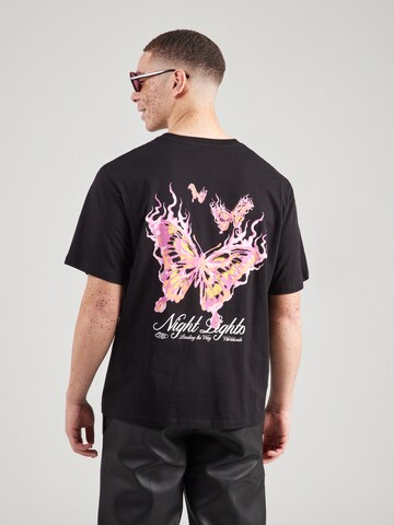 JACK & JONES Футболка 'JORIGNITED' в Черный: спереди