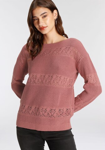 LAURA SCOTT Sweater in Pink: front